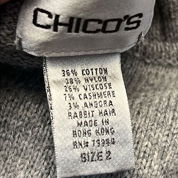 Womens Chicos mock turtleneck sleeveless top. Chicos Size 2 (medium) - Picture 7 of 8